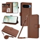 thumbnail image 1 of Google Pixel 11 Pro XL Funda Billetera con Cierre Magnético, Marrón, 1 of 6