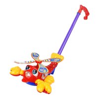Magideal - Juguete De Mano Para Empujar Langosta, Avión, Coche, Ala De Rotación, Langosta, Juguete Para Empujar A Mano Para Niños De 2 Años, Regalo De Cumpleaños