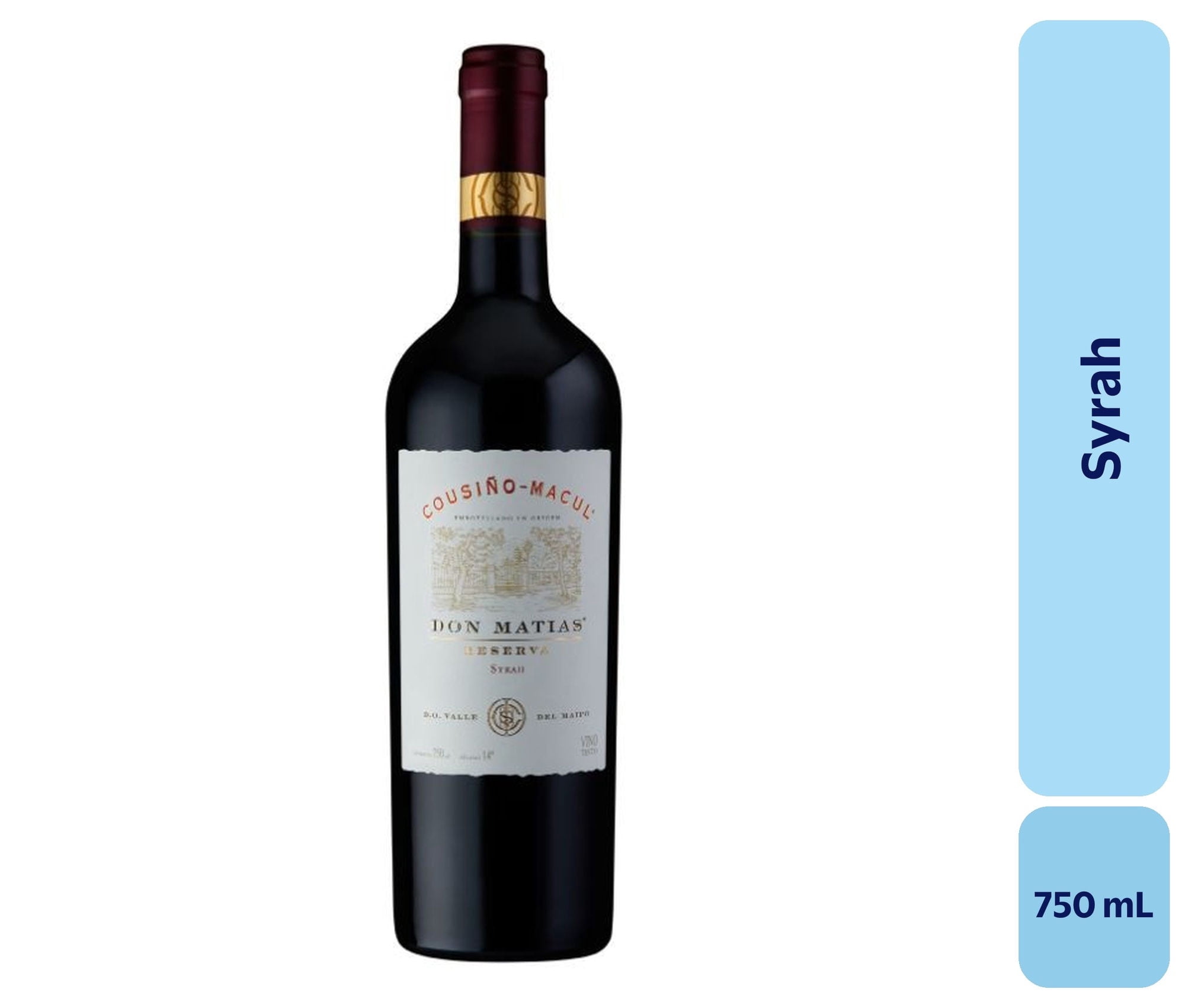 Vino Syrah Botella 750 mL Cousino Macul