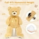 thumbnail image 3 of Peluche Morismos, oso de peluche gigante, 120 cm, color marrón claro, 3 of 3