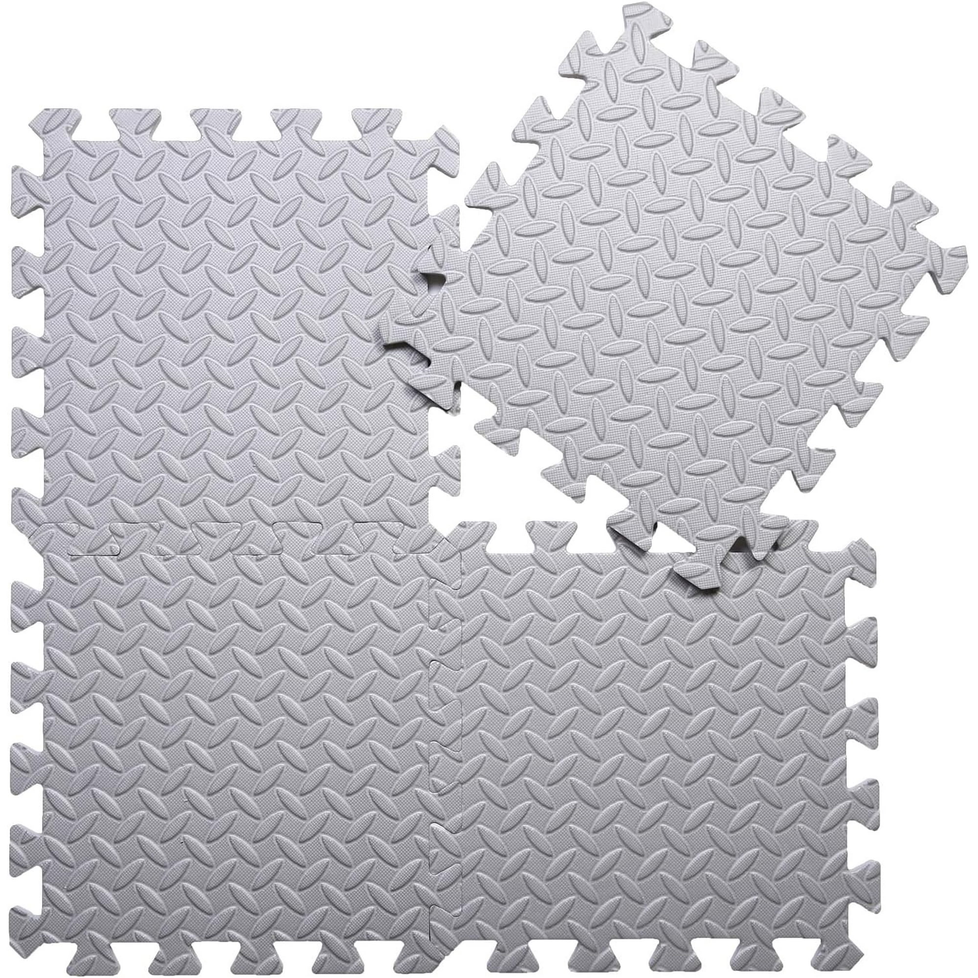 Wakeshome - Pack De 4 Alfombras Piso Puzzle Goma Eva Antigolpes 60x60cm