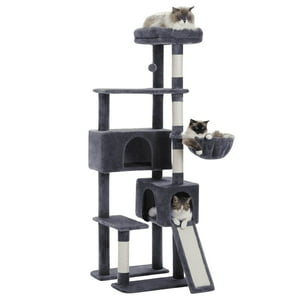 Petwoow - Torre Rascador Para Gatos Xxl Gimnasio Árbol Con Hamaca