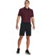 thumbnail image 2 of Polo de golf Under Armour Tech para hombre, color granate y grafito, 2 of 5