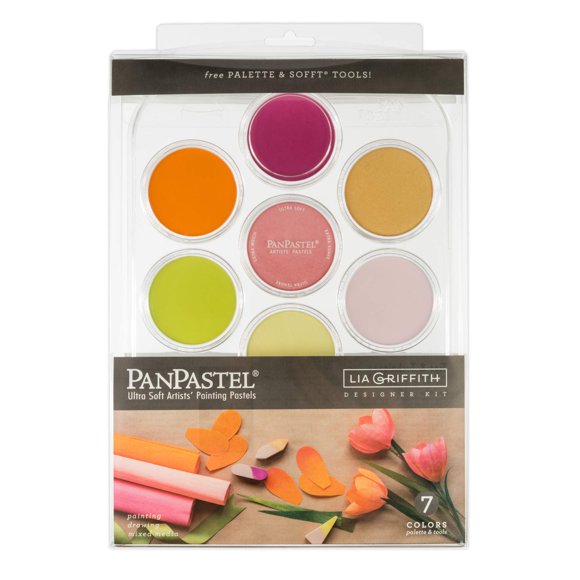 Set de 7 colores de pasteles en pan PanPastel Artist Pastels Lia Griffith