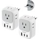 thumbnail image 1 of Adaptador enchufe Italia TESSAN Tipo L 2 pack 7 en 1, 1 of 3