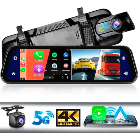 Genérico - Retrovisor Cámara Auto Pantalla Completa 4K Android Auto Cp