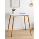 thumbnail image 5 of Mesa cuadrada Eame Blanca de comedor 80x80 cm MDF Base de Haya Alemana Diseño Moderno, 5 of 9