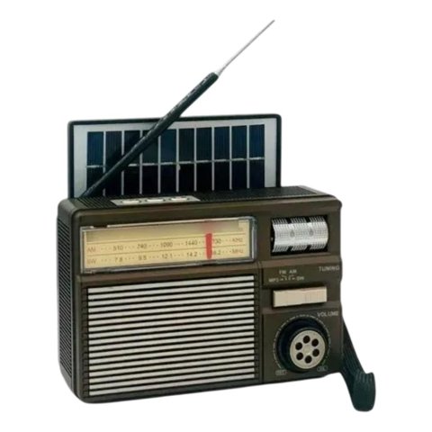 Genérico - Radio Fm Portatil Con Panel Solar Recargable Lau