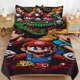 thumbnail image 1 of Super Mario Bed Duvet Cover Microfiber Bedding Sets 3D Printed Lightweight 3 Piece Comforter Sets for Kids Boys Girls, 1 of 5