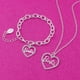 thumbnail image 2 of Conjunto de joyas Collar y pulsera Barbie con forma de corazón de cristal, 2 of 2