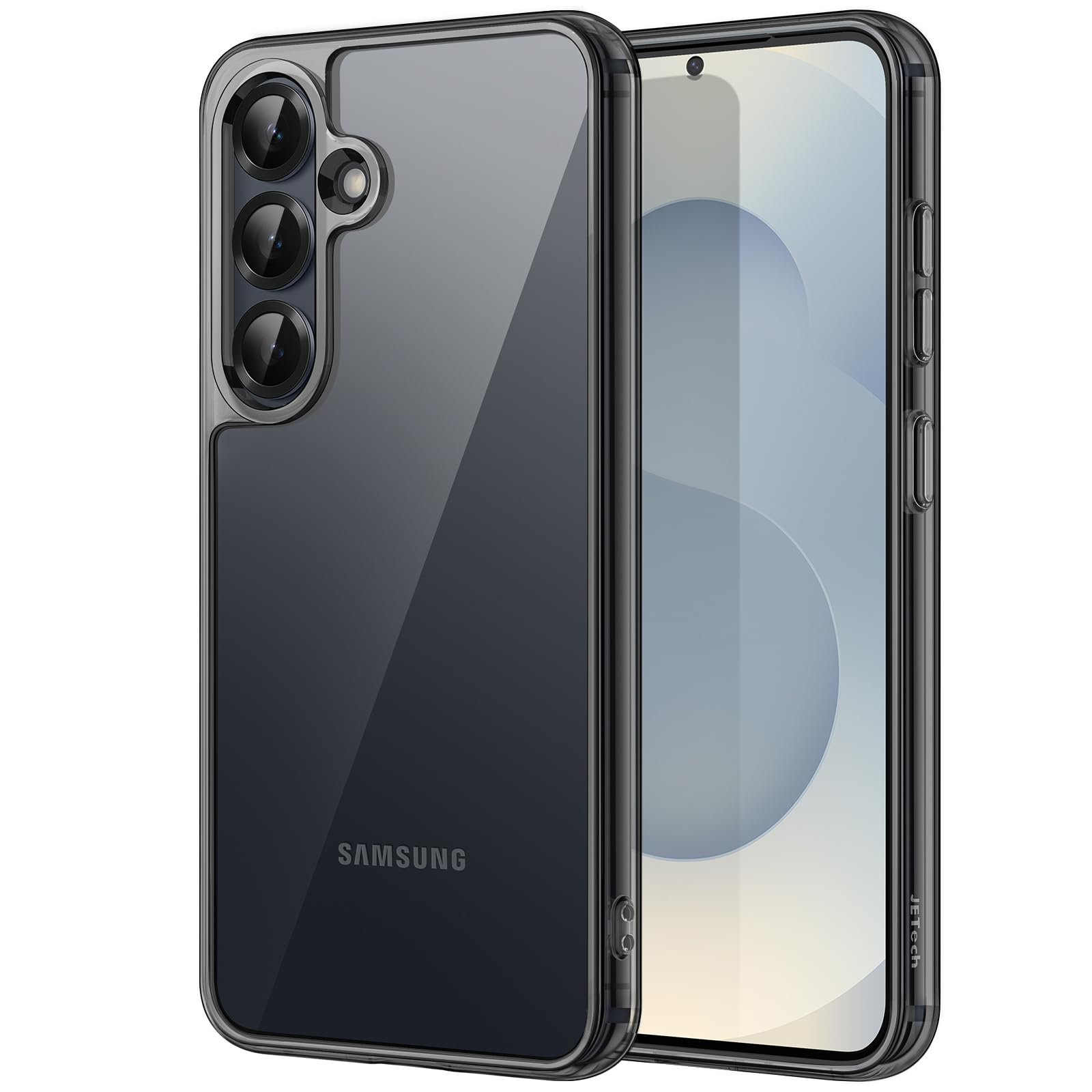 Funda Jetech Para Samsung Galaxy S25 5g A Prueba De Golpes Negra