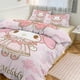 thumbnail image 2 of My Melody Duvet Cover Set 3 Piece Bedding Set Double Sided Printing Decorative Comforter Cover Set, 2 of 5