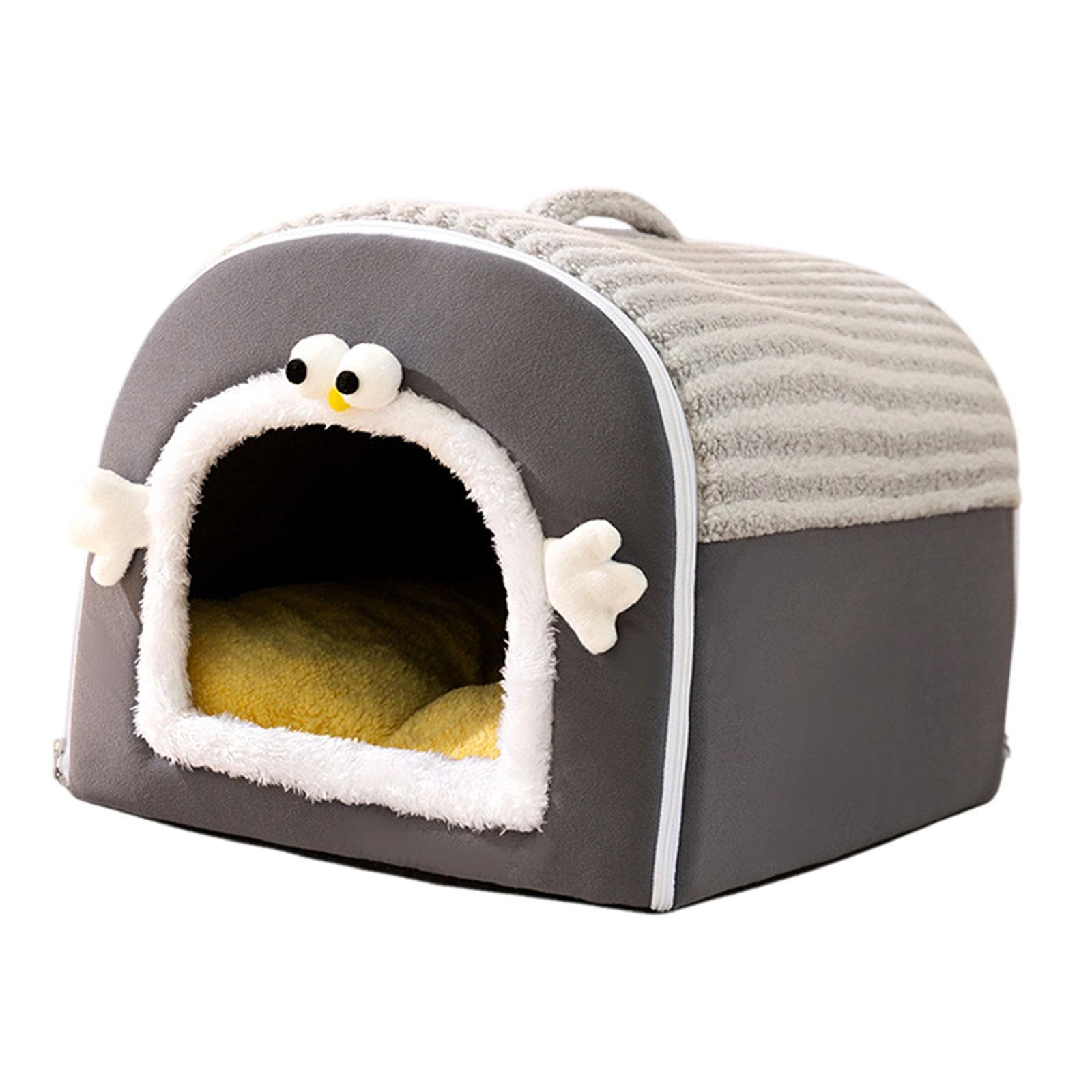 Ioensy - Suministros Para Mascotas De Casa De Perros Cómodas 2 En 1 Cama Para Gato Para Perros Para El Piso De Gatito De Cachorros Xl