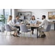 thumbnail image 1 of Pack de 4 Silla Comedor Tercio Roma Patas Doradas - Gris, 1 of 5