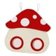 thumbnail image 3 of Bolsa de alimentación de heno para conejos, bolsa de heno con múltiples agujeros, comedero, bolsa colgante para mascotas pequeñas, cobayas, hurones, Hongo rojo, 3 of 5