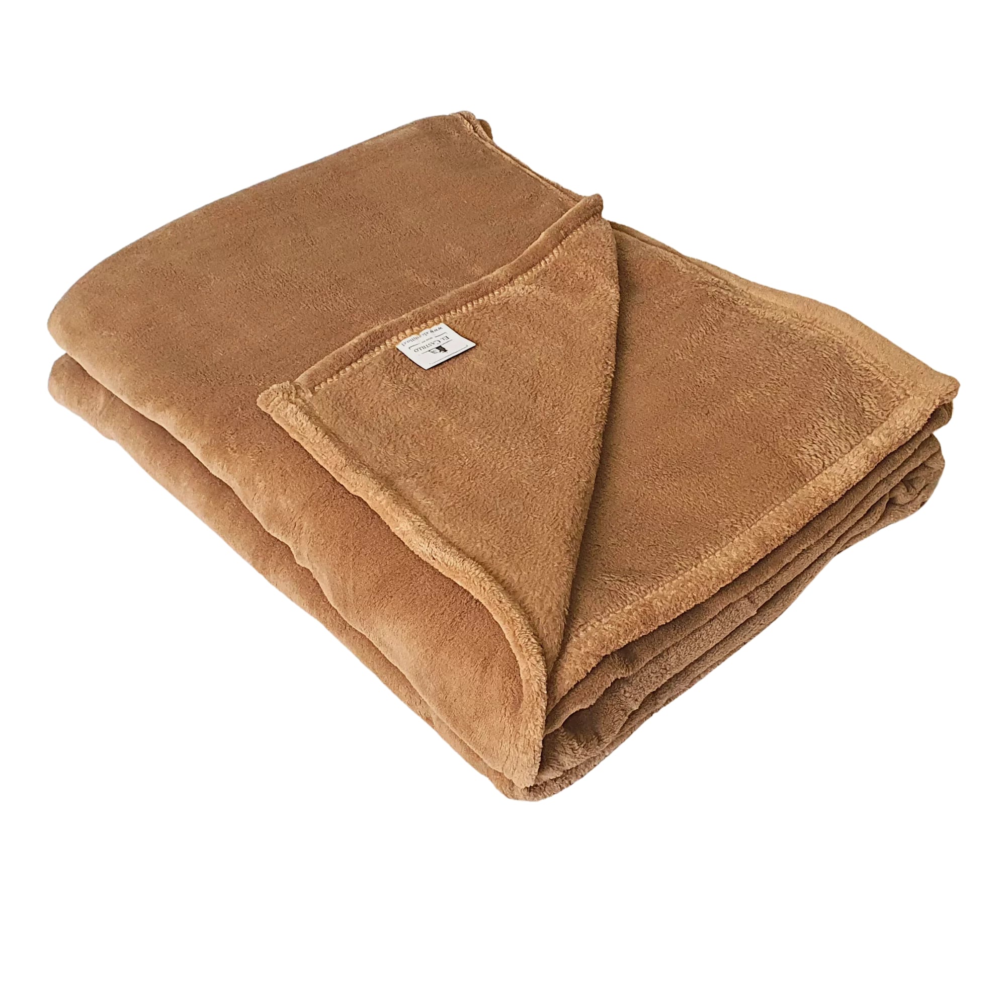 El Castillo - Frazada 100% Polar Flannel Beige 1 Plaza