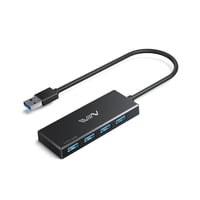 Divisor Usb Hub Iviin Usb 3.0 De 4 Puertos Para Portátil Negro