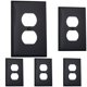 thumbnail image 1 of Placa de pared Leviton PJ8-E de 1 elemento, 1 dúplex, nailon Midway, negra, 1 of 4