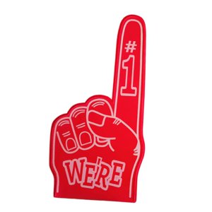 Bothyi - Guantes De Mano De Espuma Gigante Con Dedos De Espuma Para Fiestas, Escuelas, Actividades Al Aire Libre, Color Rojo