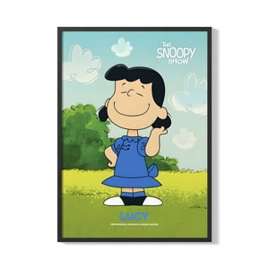 Creango - Cuadro Poster Enmarcado Lucy Snopy Decorativo
