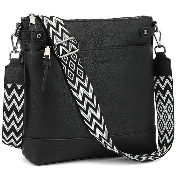 Bolso TANTOMI de cuero vegano 32 cm con 6 ranuras para tarjetas