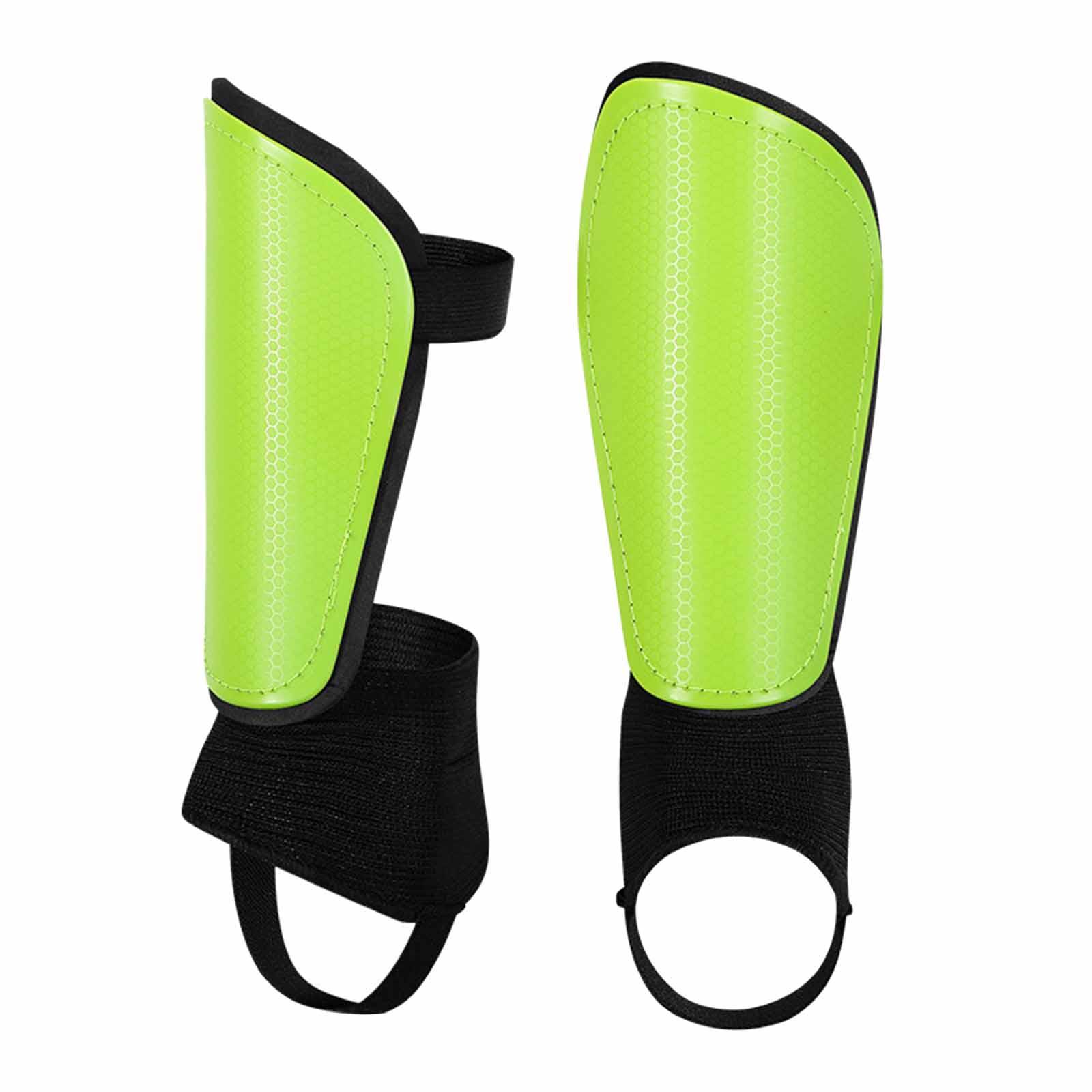 Magideal - Protector De Espinilla De Fútbol Profesional, Fácil De Usar, Cubierta De Espinilla De Fútbol Portátil, Suave Para Fútbol, Caminar, Baloncesto, Viajes, Verde S