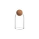 thumbnail image 1 of Botella Frasco Vidrio Transparente Tapa De Corcho M, 1 of 8
