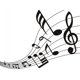 thumbnail image 1 of Decomural Music Notes Musical Score WS-17173, 1 of 2