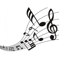 Rienda Libre Graphics - Decomural Music Notes Musical Score Ws-17173