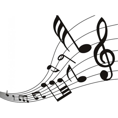 Rienda Libre Graphics - Decomural Music Notes Musical Score Ws-17173