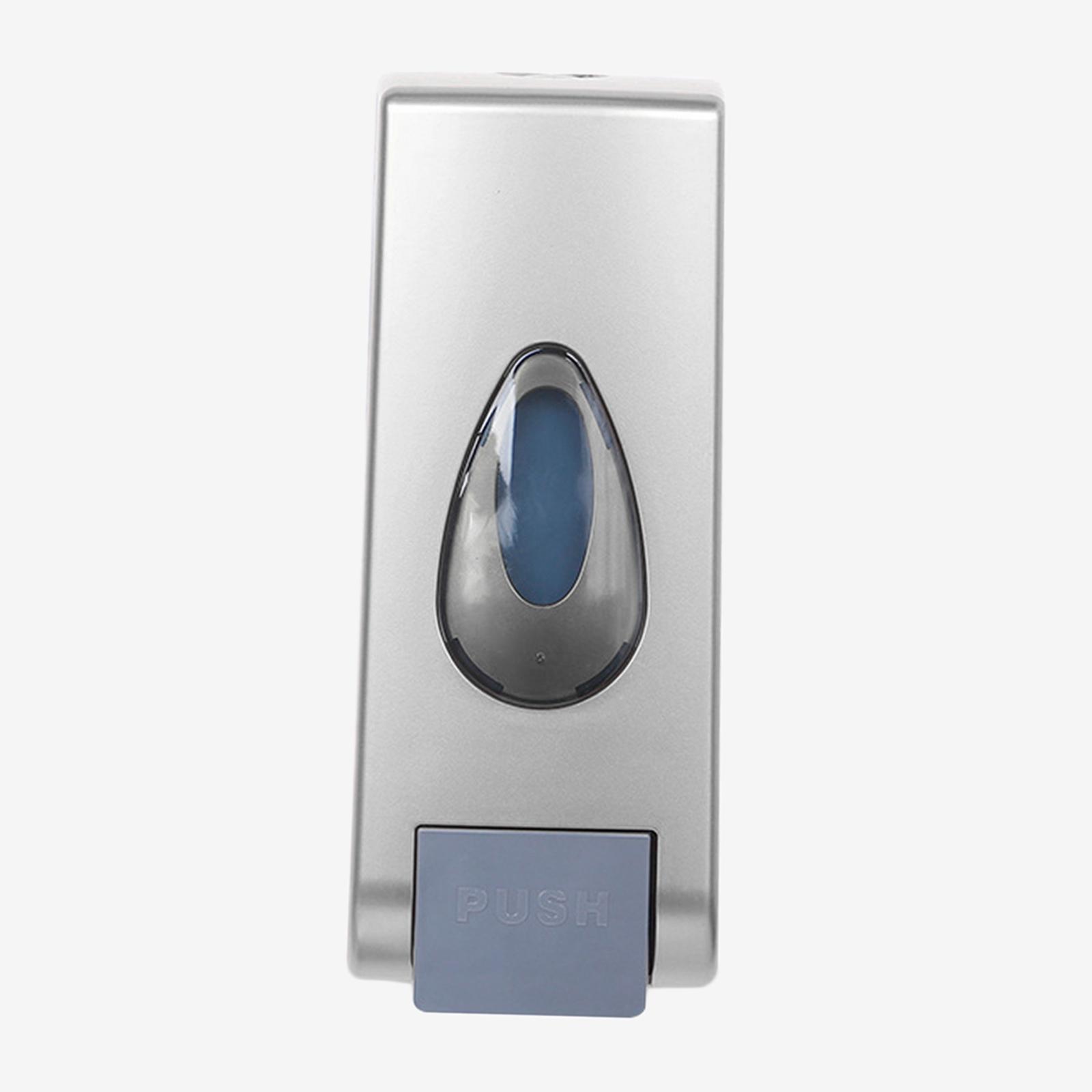 Magideal - Dispensador Manual De Jabón , Dispensador De Mano Recargable Sin De Espuma En De 350 Ml Para Detergente Aeropuertos , Plata