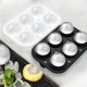 thumbnail image 3 of Set de 2 moldes para hielo: esferas y cubos grandes con tapa, 3 of 3
