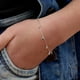 thumbnail image 2 of Pulsera con Corazones y Circones de Plata 925, 2 of 2