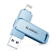 thumbnail image 1 of Unidad flash BLANBOK con certificación MFi de 512 GB para iPhone, color azul cielo, 1 of 8