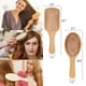 thumbnail image 2 of Juego de cepillo y peine de paleta de bambú para el cabello, natural, ecológico, sin madera, reduce el frizz y masajea el cuero cabelludo fino, largo y rizado, para mujeres, hombres y niños., 2 of 7