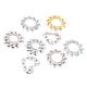 thumbnail image 3 of 8 piezas no piercing pezones anillo redondo clip de cristal del corazón en la joyería del cuerpo, 3 of 5