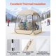 thumbnail image 5 of Carpa VEVOR 160x160x182 cm, domo transparente plegable, 5 of 9