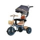thumbnail image 1 of Triciclo Infantil 2 Etapas Metálico con Techo y Barra Guía Azul, 1 of 3