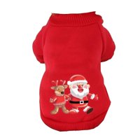 Magideal - Sudadera Con Capucha Navideña Para Perros Y Gatos, Ropa Para Chihuahua, Abrigo Cálido Para Perros Pequeños, Suéter, Trajes Para Cachorros De Otoño , M M
