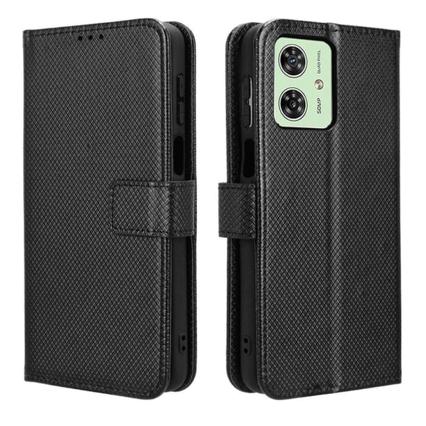 Funda Billetera para Motorola Moto G17 4G con Ranuras y Soporte Azul