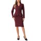 thumbnail image 1 of INSPIRE CHIC Conjunto de Traje de Falda de 2 Piezas para Mujeres Regreso a Clases para Maestras Conjunto de Blazer Peplum Falda Lápiz de Cintura Alta Atuendo de Trabajo Púrpura Oscuro 3XL, 1 of 6
