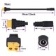 thumbnail image 2 of Cable de carga AAOTOKK DC5.5 x 2.1 mm a XT60 hembra de 30 cm, paquete de 2, 2 of 8