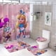 thumbnail image 1 of Panadería Del País De Las Maravillas De Alicia theme 4 piece Shower Curtain Set With Rugs Waterproof Bathroom Decor Set Includes Bath Mat U shaped Rug Toilet Lid Cover And Curtain With Hooks, 1 of 6