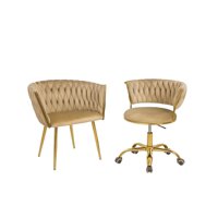 Habita2 Chile - Pack Manicurista Queen Lite Dorada Beige