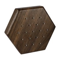 Ioensy - Tabla De Tachuelas De Madera Elegante Para Los Tachuelas De La Nariz Uso Personal De Los Labios 9.9Cmx8.6Cmx2Cm