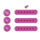 thumbnail image 5 of Juego De Puntas De Interruptor De Perillas Y Cubierta De Pastilla De Guitarra Rosa Oscuro, 5 of 5