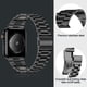 thumbnail image 2 of Correa de reloj iiteeology, ligera, de acero inoxidable, 46 mm, negra, 2 of 8