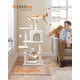 thumbnail image 2 of Condominio Cat Tree Feandrea Cat Tower de felpa de varios niveles, color blanco crema, 2 of 6
