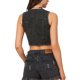 thumbnail image 3 of INSPIRE CHIC Chaleco de Mezclilla para Mujer sin Mangas con Cuello en V y Botones, Chaleco Corto de Jean M Negro, 3 of 6