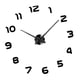thumbnail image 1 of Decoración para el hogar 3D DIY Reloj de pared Decoración Etiqueta Espejo Reloj de pared Negro + Plata, 1 of 5